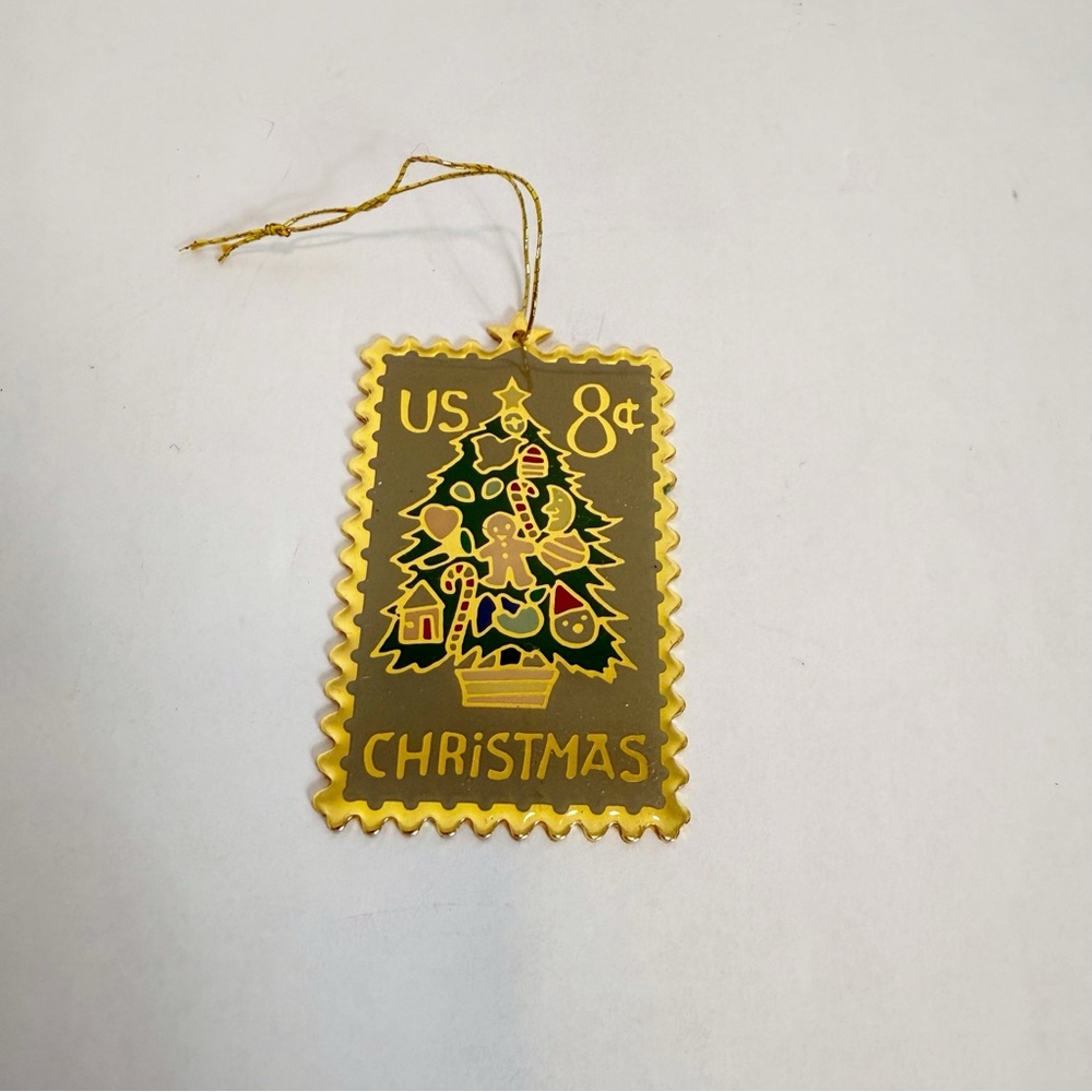 USPS 8 Cents Christmas Tree Collectible Christmas Ornament Vintage 1980